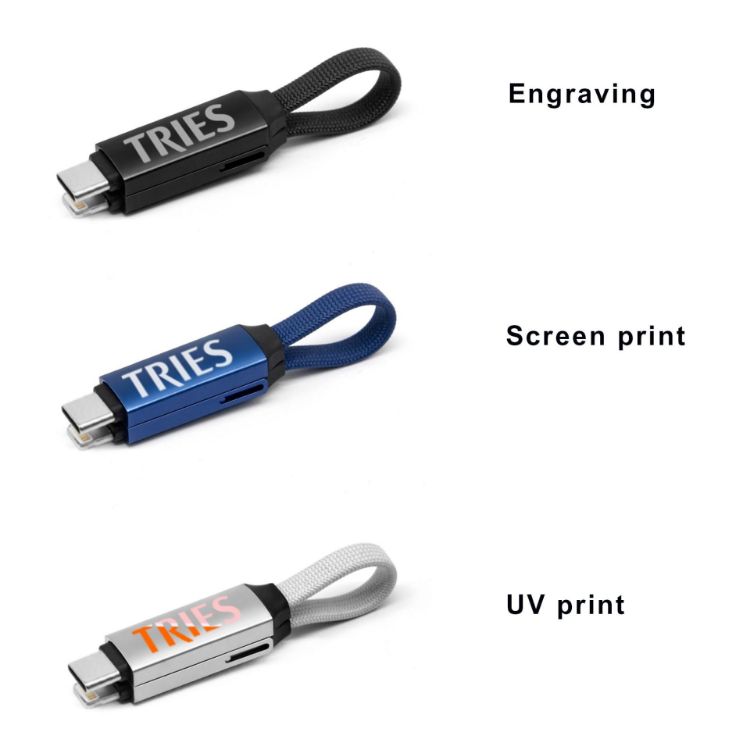 Picture of 60W 3-In-1 Aluminium Charging Cable