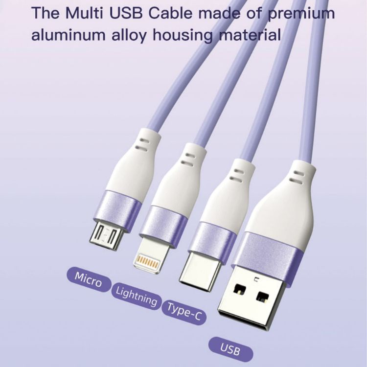 Picture of Macarons 3 in 1 Charging Cable with Keyring