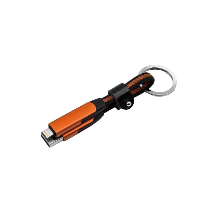 Picture of 60W 6-in-1 Braided Charging Cable with Keyring