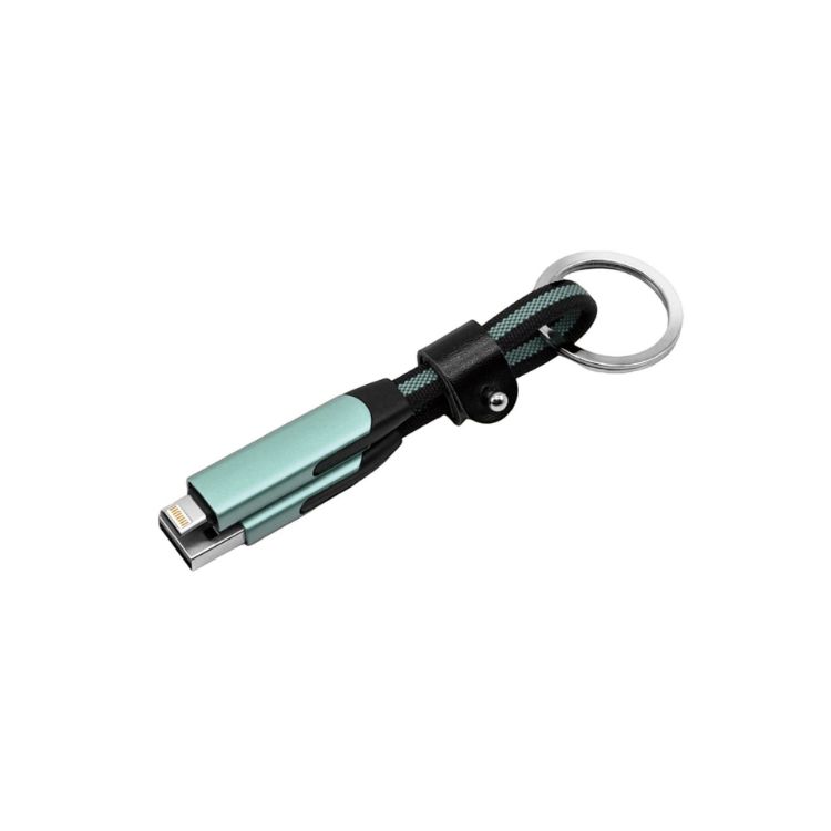 Picture of 60W 6-in-1 Braided Charging Cable with Keyring