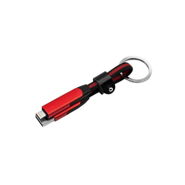 Picture of 60W 6-in-1 Braided Charging Cable with Keyring