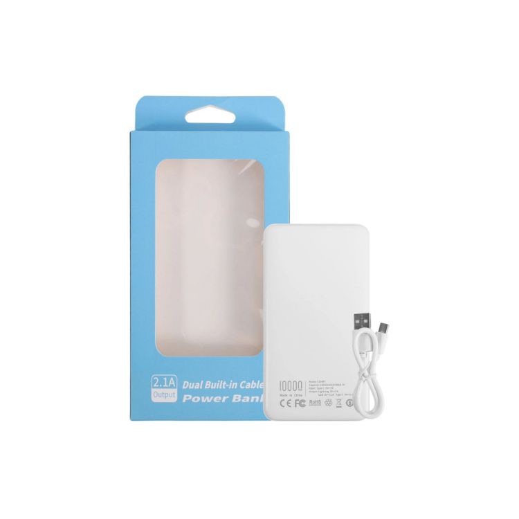Picture of 10000mAh Slim  Power Bank with Charging Cable