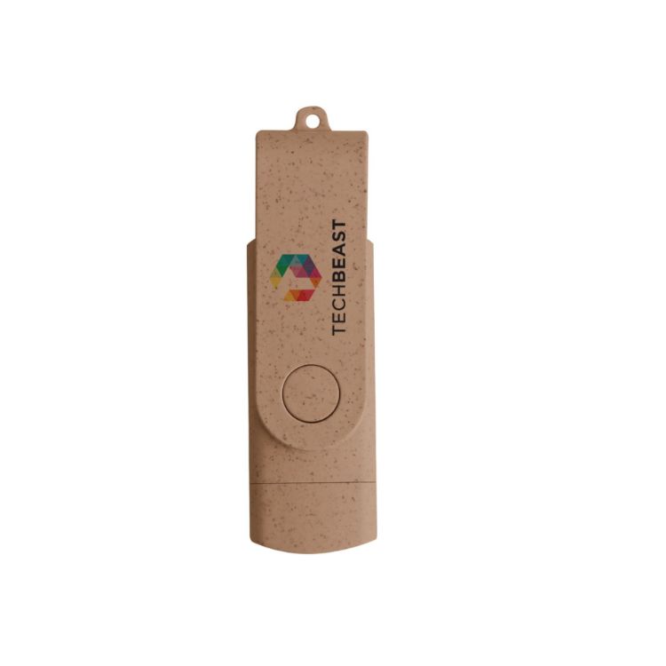 Picture of Double-end Eco Swivel Type C Flash Drive