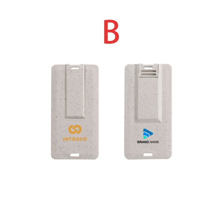Picture of Wheat Straw Credit Card Flash Drive