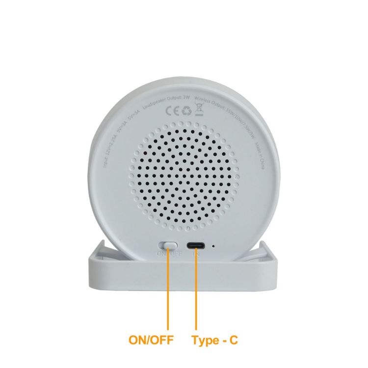 Picture of Night Light Speaker with wireless charger