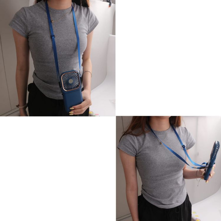 Picture of Folding Neck Fan With Phone Stand