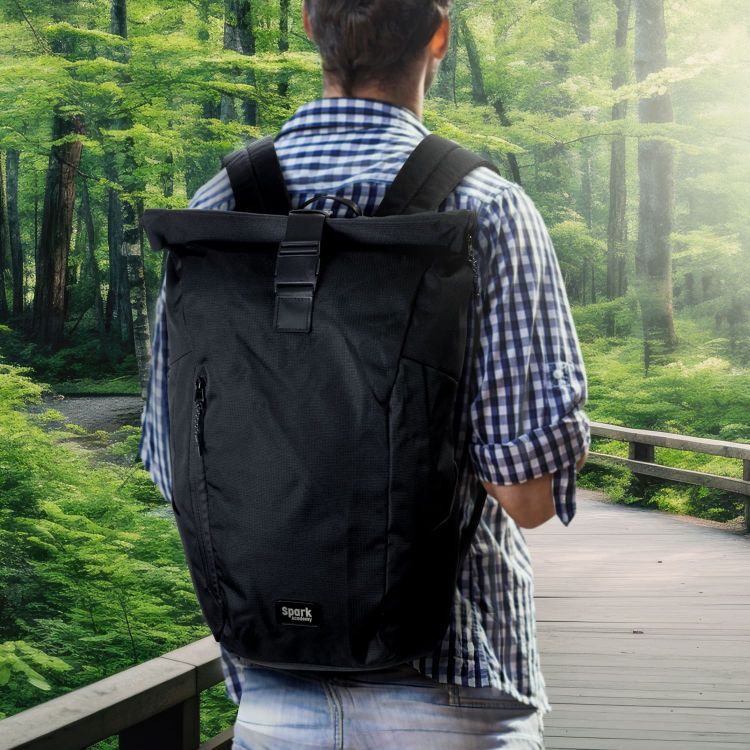 Picture of SPICE Waste2Gear Roll Up Computer Backpack