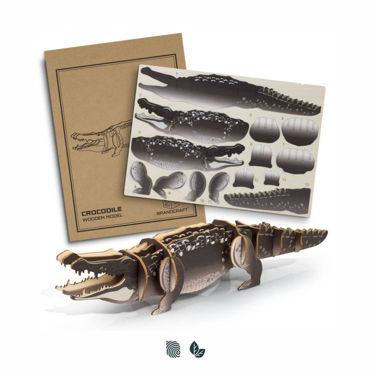 Picture of BRANDCRAFT Crocodile Wooden Model