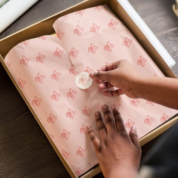 Picture of Custom Tissue Paper with Envelope - Colour