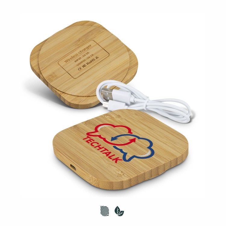 Picture of Vita Bamboo Wireless Charger - Square