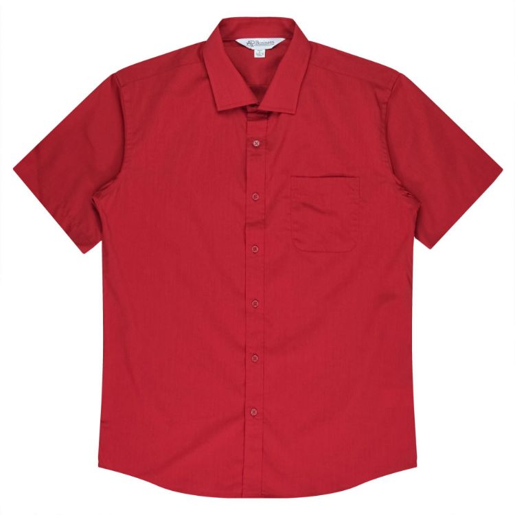 Picture of MOSMAN MENS SHIRT SHORT SLEEVE RUNOUT