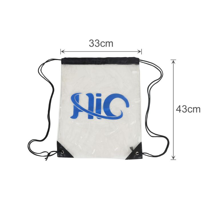 Picture of Clear PVC Drawstring Bag