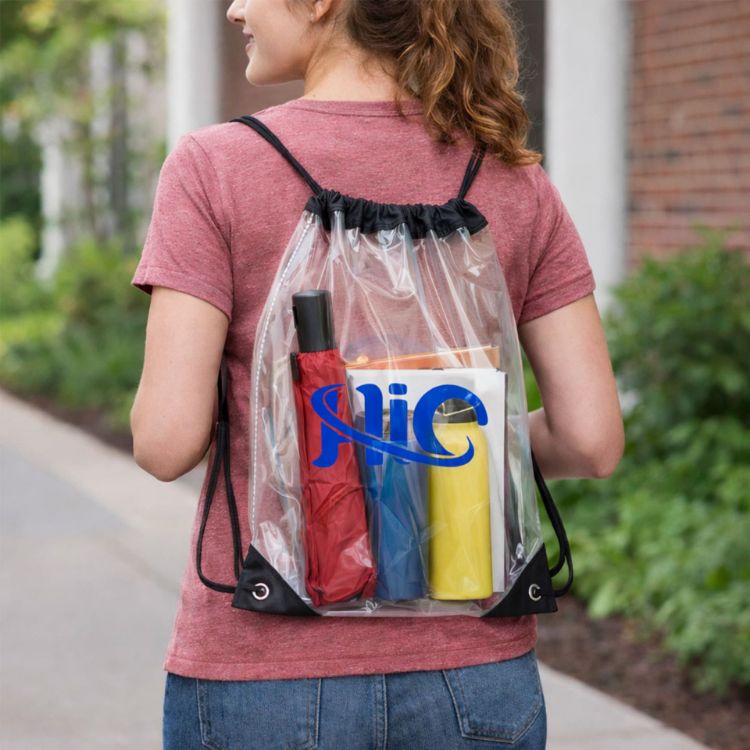 Picture of Clear PVC Drawstring Bag