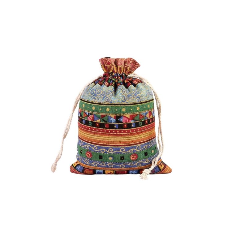 Picture of Linen Burlap Drawstring Bags