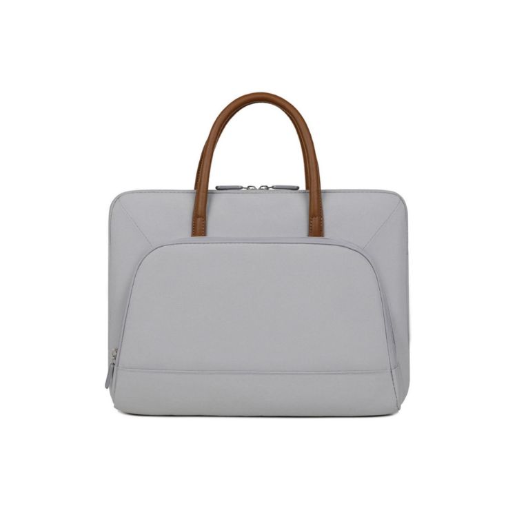 Picture of PU Handle Laptop Bag with Zippered Outer Pocket