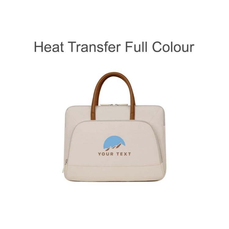 Picture of PU Handle Laptop Bag with Zippered Outer Pocket
