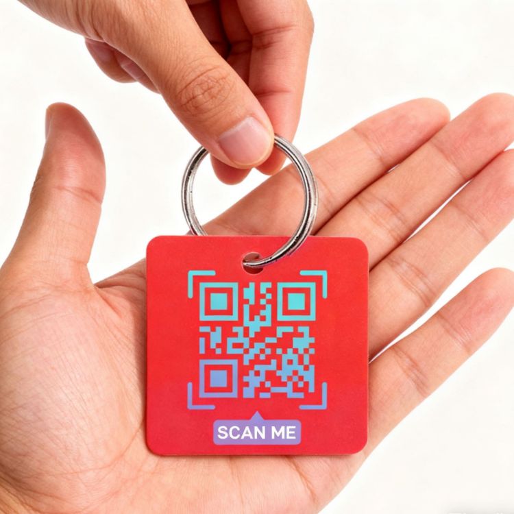 Picture of Custom Shape Plastic Card Key Tags