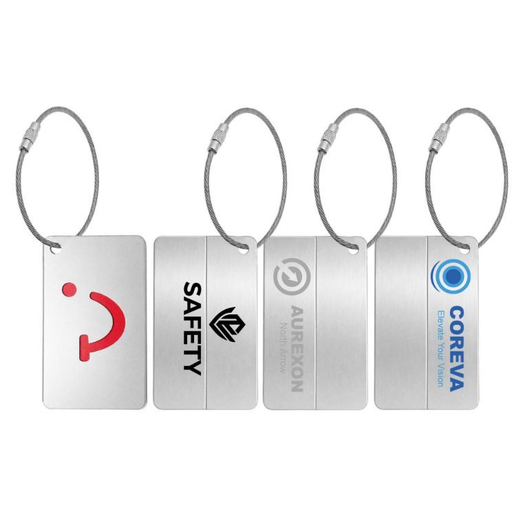 Picture of Smile Square Wire Cable Luggage Tag