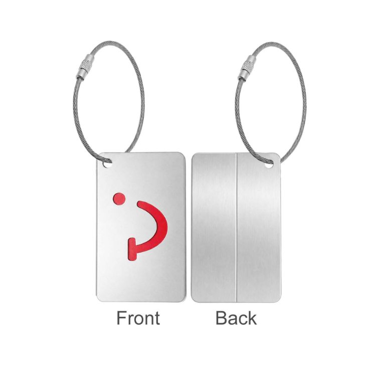 Picture of Smile Square Wire Cable Luggage Tag