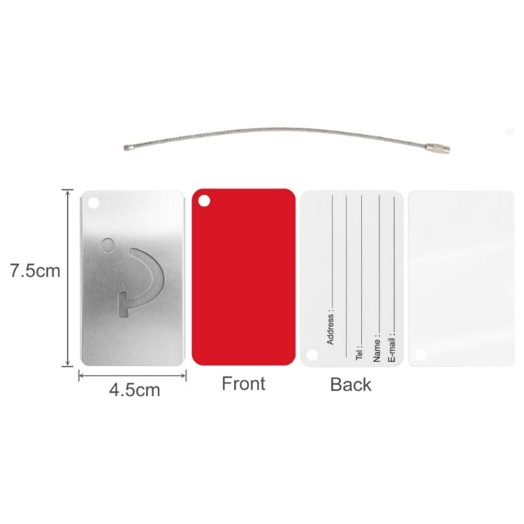 Picture of Smile Square Wire Cable Luggage Tag