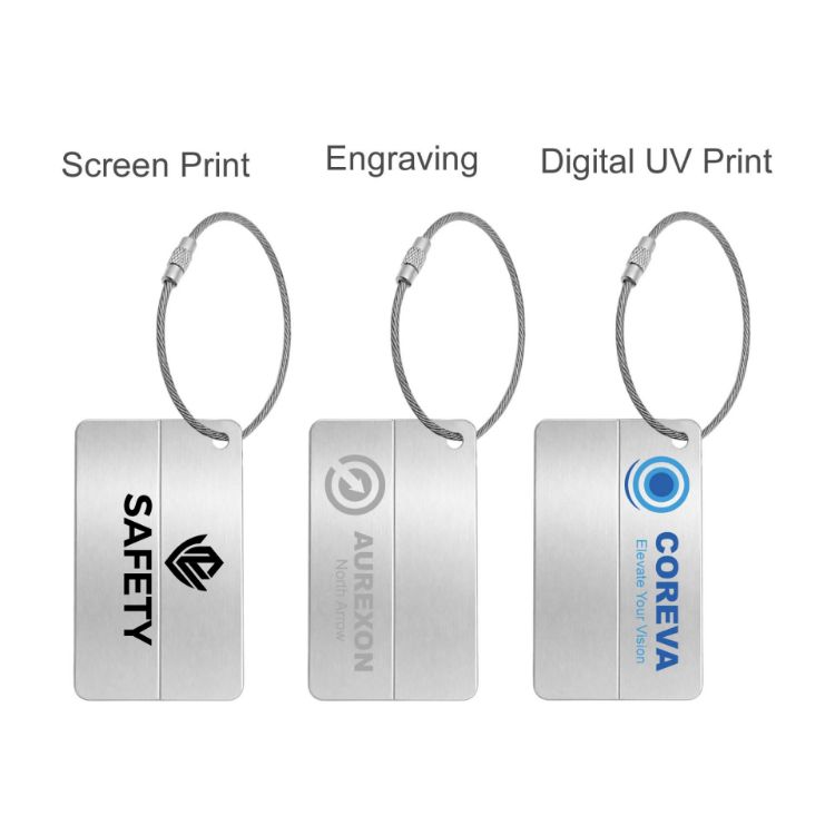 Picture of Smile Square Wire Cable Luggage Tag