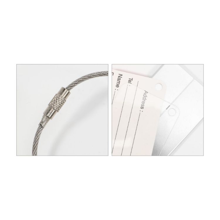 Picture of Smile Square Wire Cable Luggage Tag