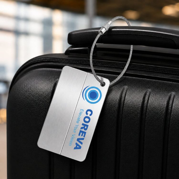 Picture of Smile Square Wire Cable Luggage Tag