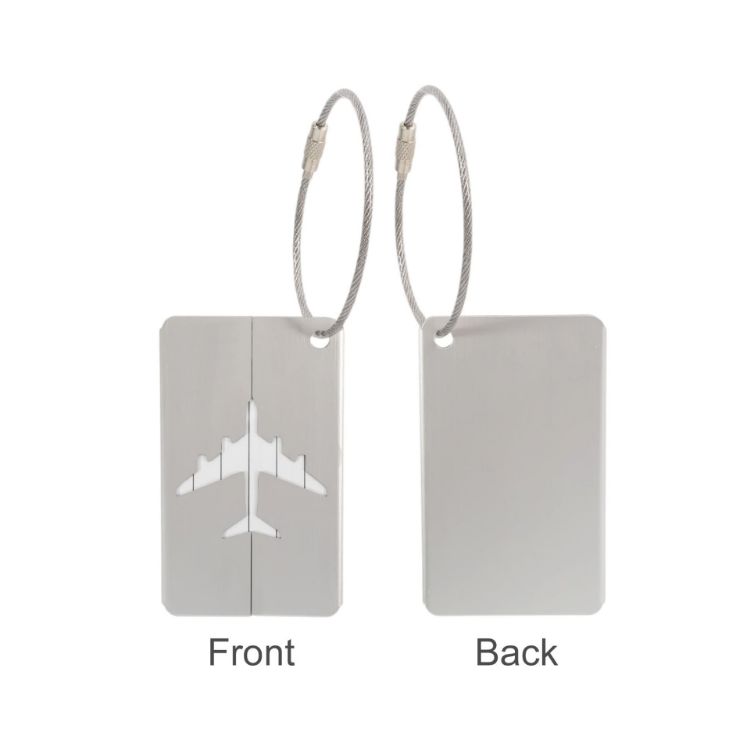 Picture of Plane Square Wire Cable Luggage Tag