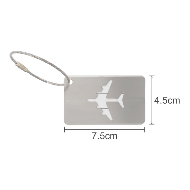 Picture of Plane Square Wire Cable Luggage Tag