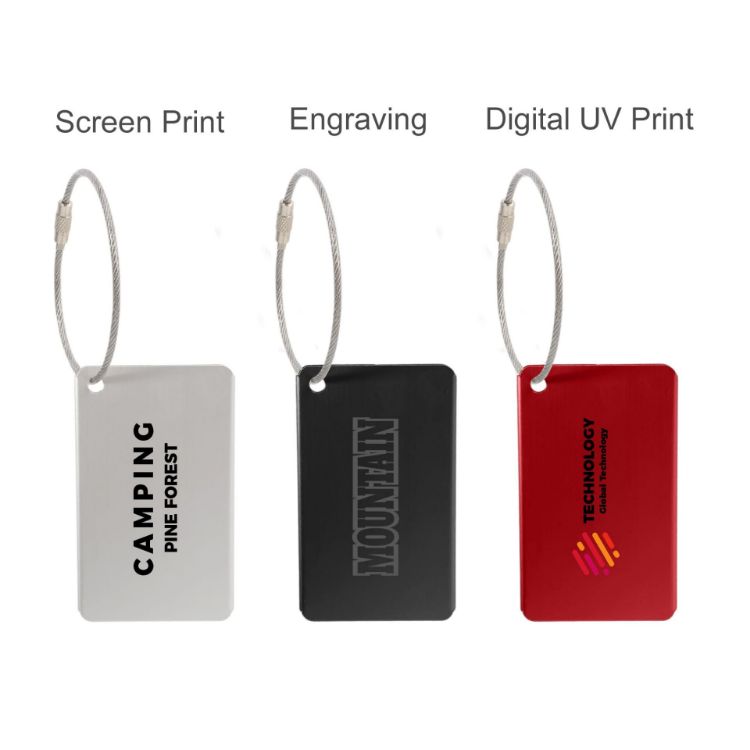 Picture of Plane Square Wire Cable Luggage Tag