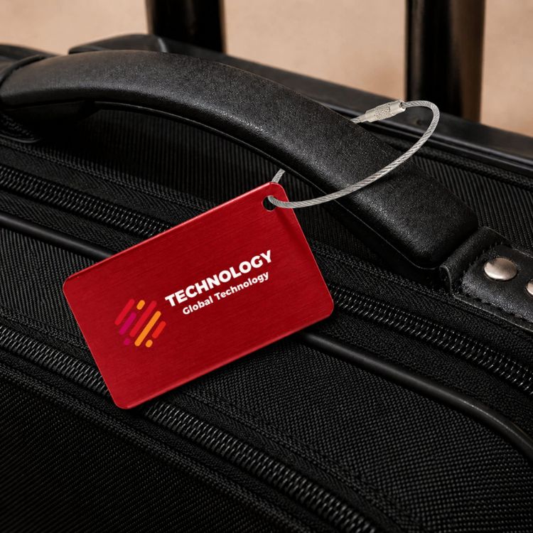 Picture of Plane Square Wire Cable Luggage Tag