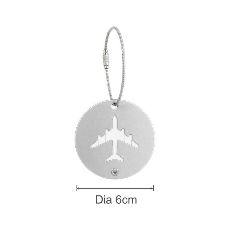 Picture of Plane Round Wire Cable Luggage Tag