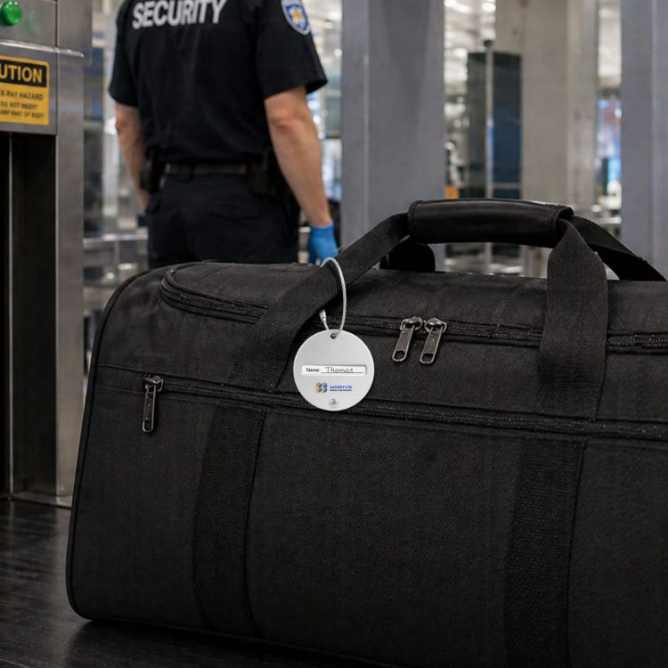 Picture of Plane Round Wire Cable Luggage Tag