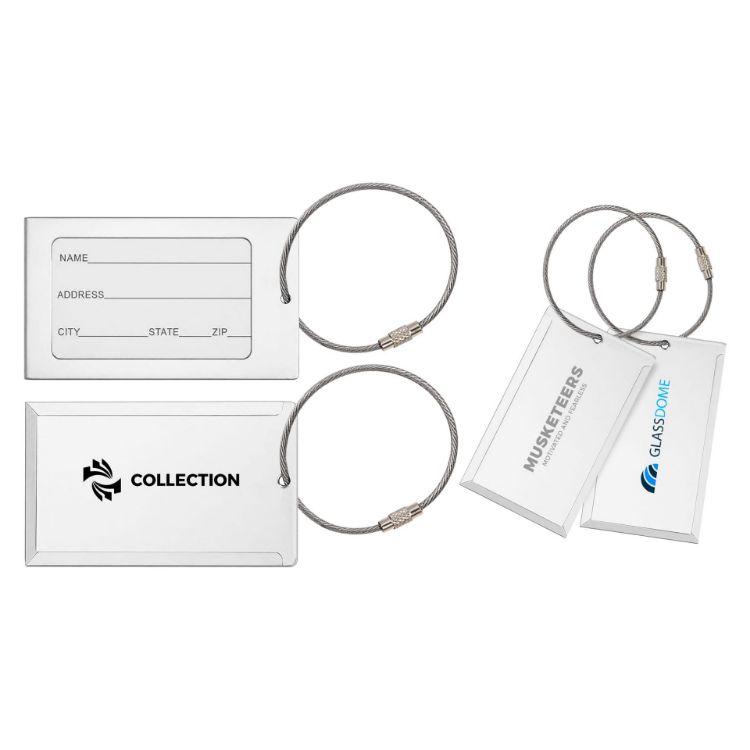 Picture of Square Aluminium Luggage Tag C