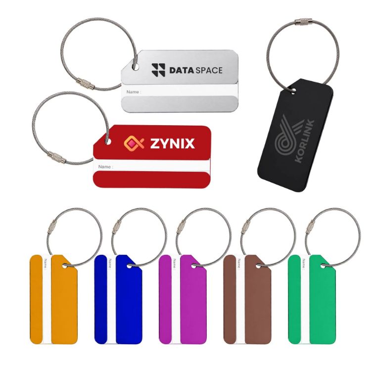 Picture of Square Aluminium Luggage Tag B