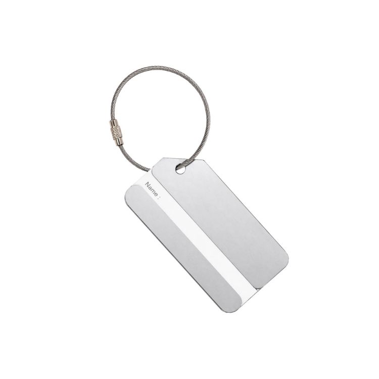 Picture of Square Aluminium Luggage Tag B