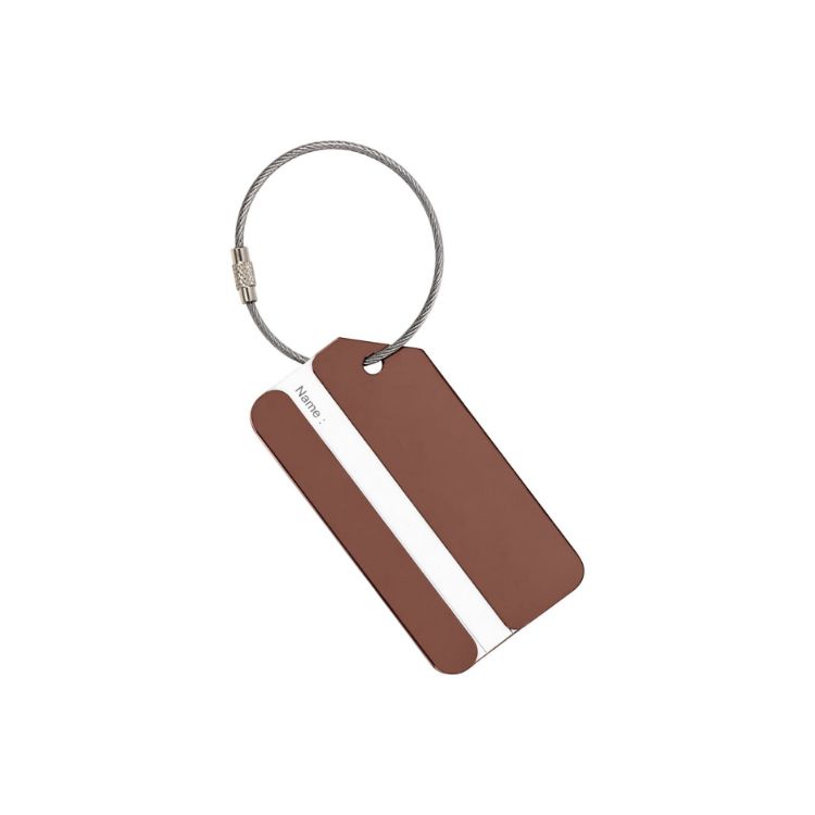 Picture of Square Aluminium Luggage Tag B