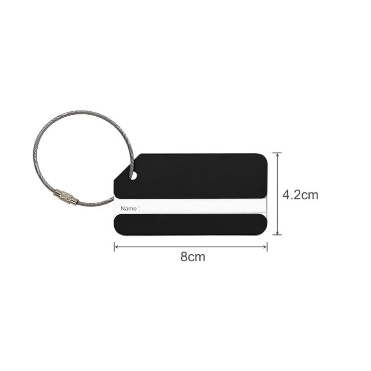 Picture of Square Aluminium Luggage Tag B