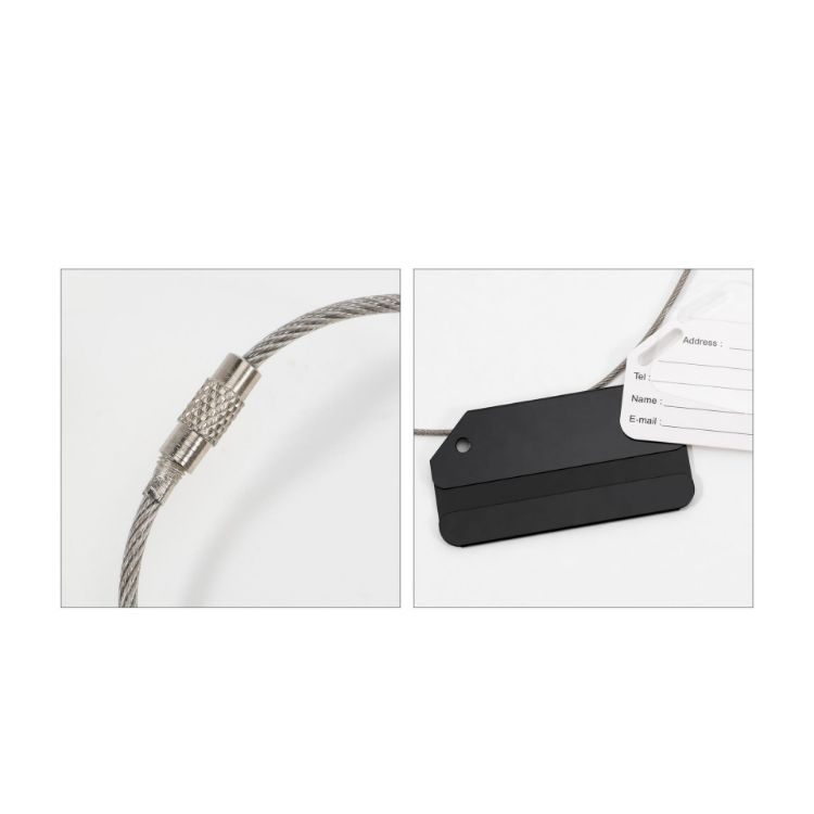 Picture of Square Aluminium Luggage Tag B