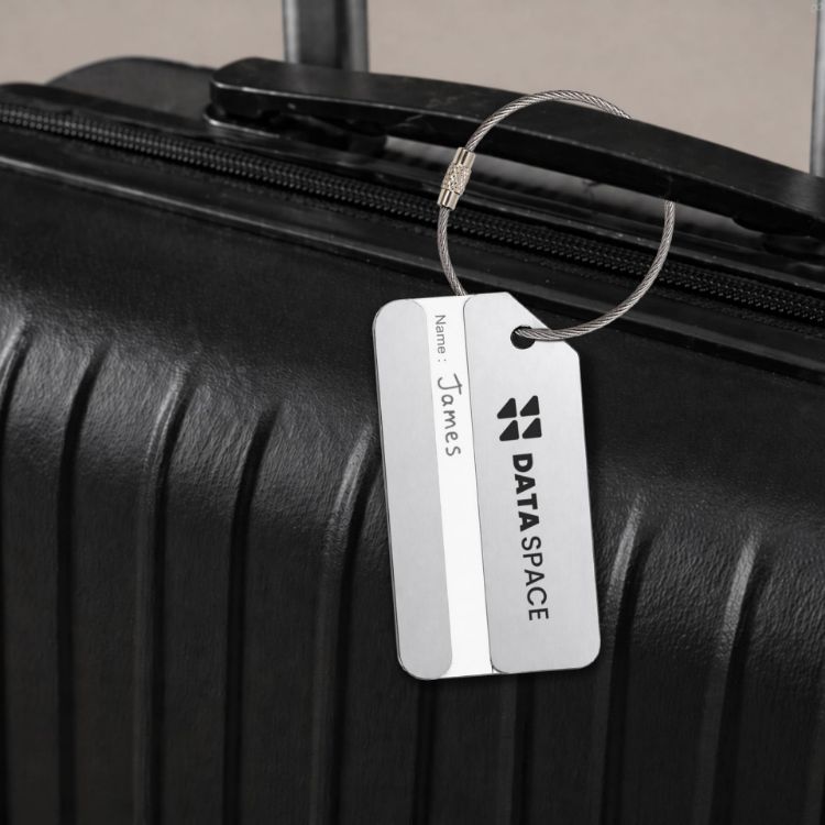 Picture of Square Aluminium Luggage Tag B