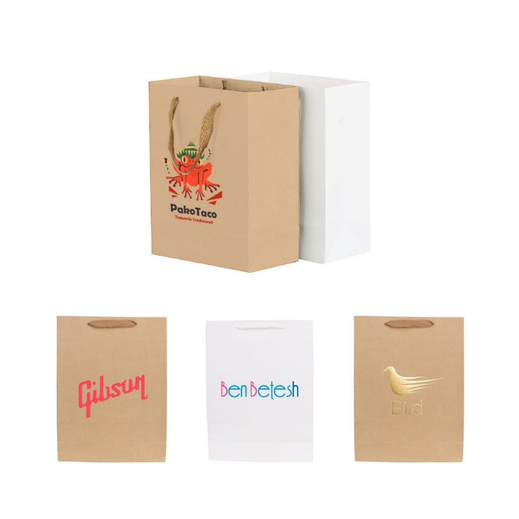 Picture of Small Vertical Paper Bag with Rope Handle(150 x 220 x 90mm)