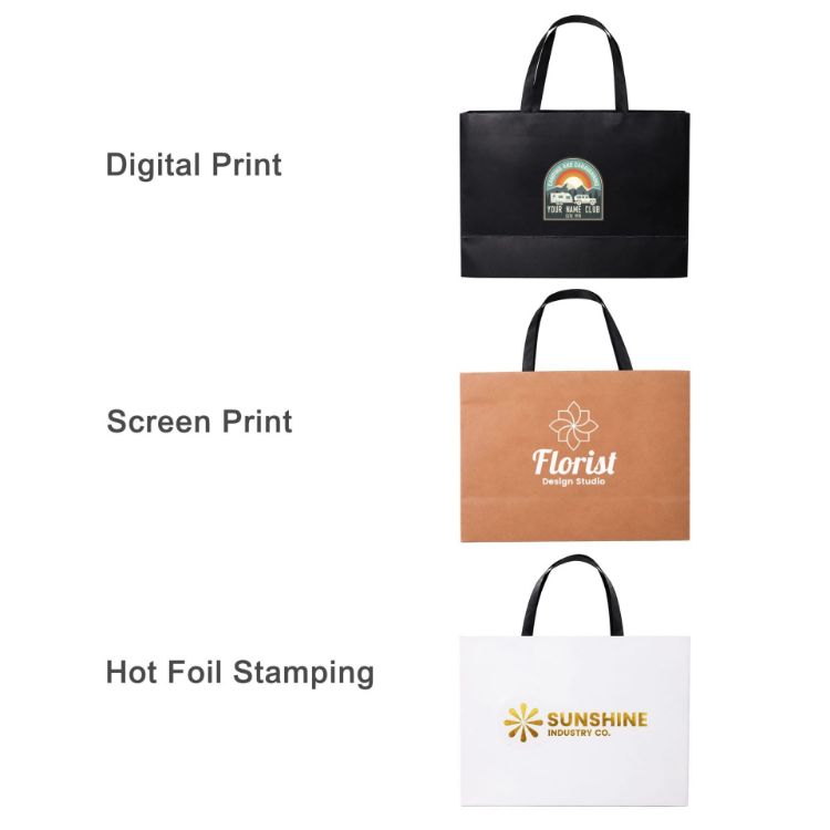 Picture of Large Paper Bag with Flat Handle(380 x 270 x 120mm)
