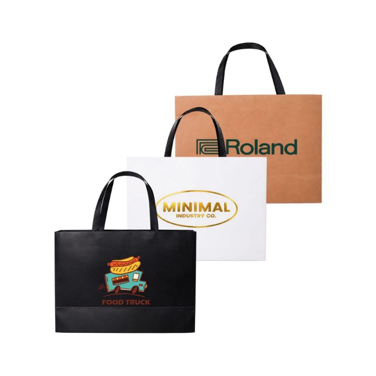 Picture of Medium Paper Bag with Flat Handle(320 x 220 x 100mm)