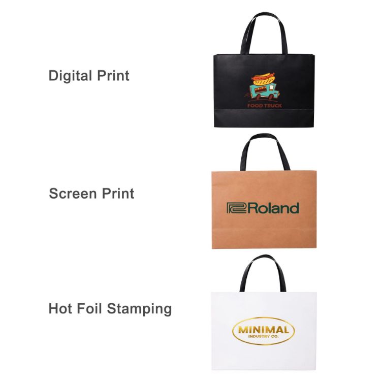Picture of Medium Paper Bag with Flat Handle(320 x 220 x 100mm)