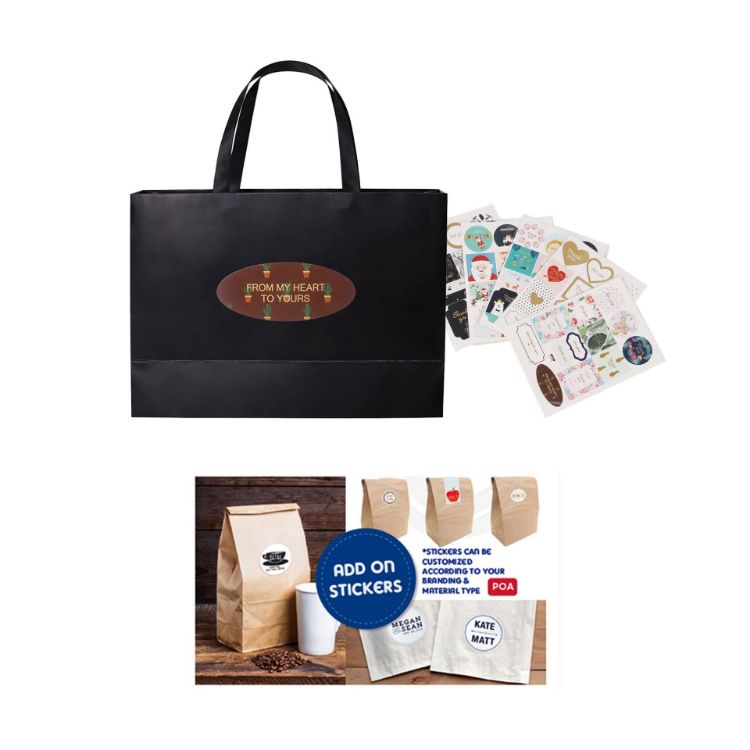 Picture of Medium Paper Bag with Flat Handle(320 x 220 x 100mm)