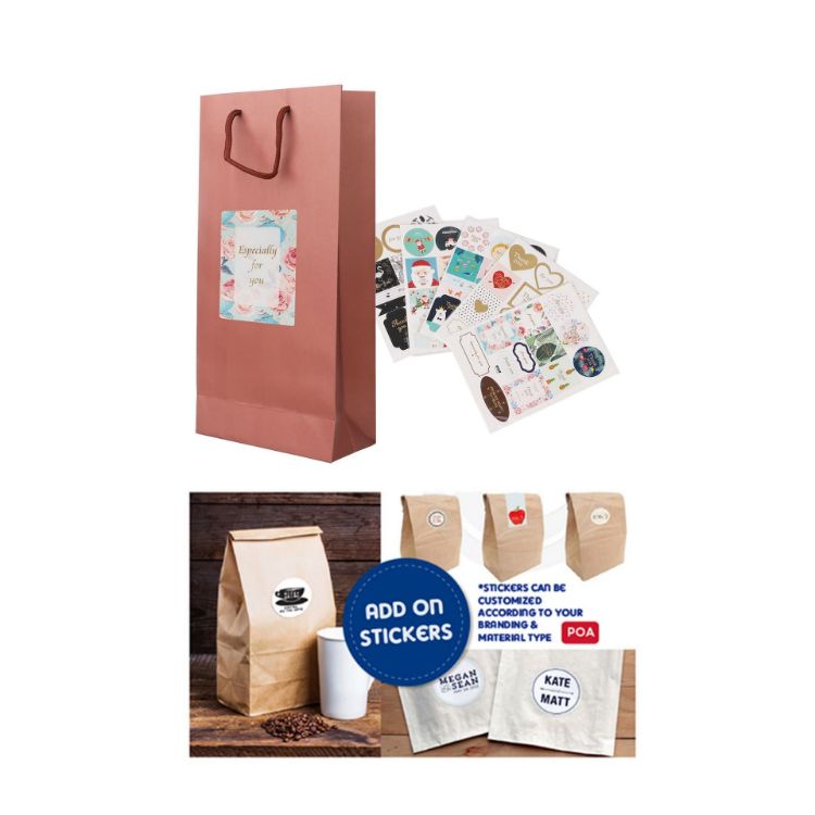 Picture of Wine Bottle Paper Bag(175x360x85mm)