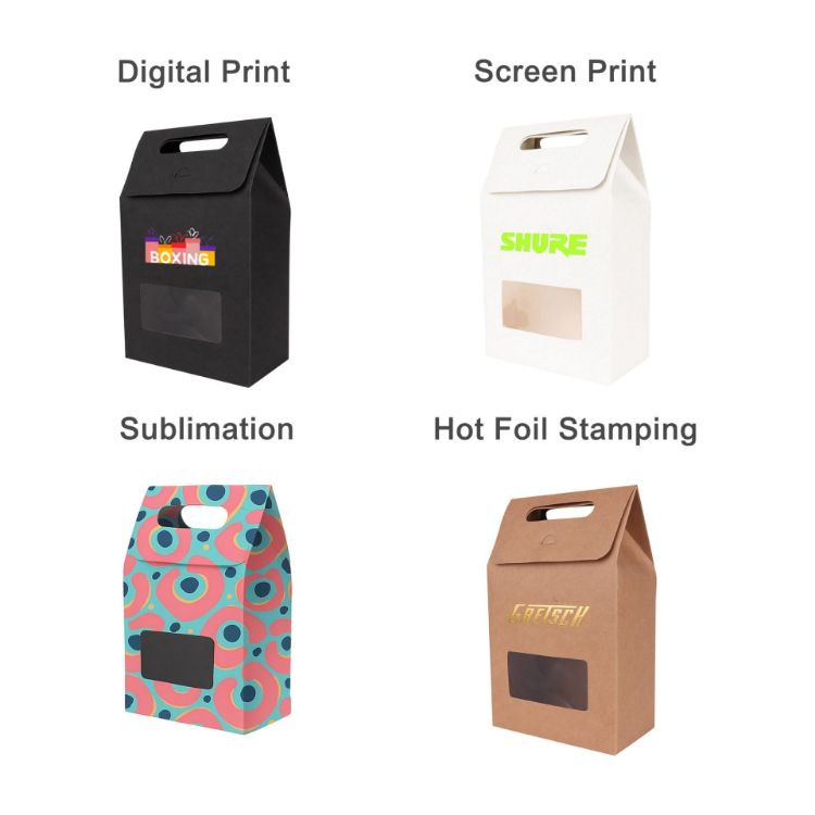 Picture of Die cut Handle Bag with Window(135x200x75mm )