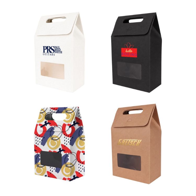 Picture of Die cut Handle Bag with Window(100x160x60mm)