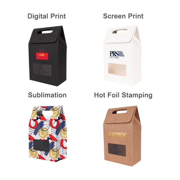 Picture of Die cut Handle Bag with Window(100x160x60mm)