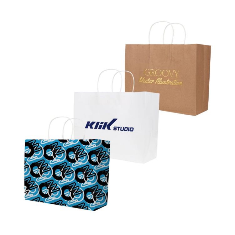 Picture of Twisted Handle Kraft Paper Bag(320x250x120mm)
